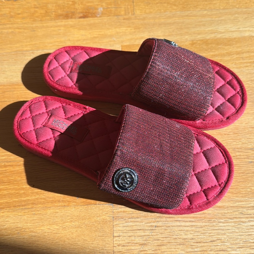 Michael Kors red sandals